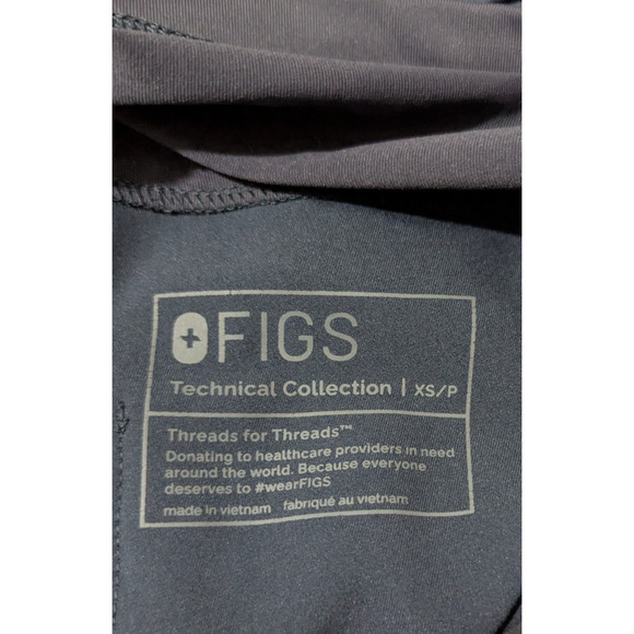 Figs Technical Collection Maternity sz XS/P Scrub Pants blue cargo 0559 - Picture 6 of 7